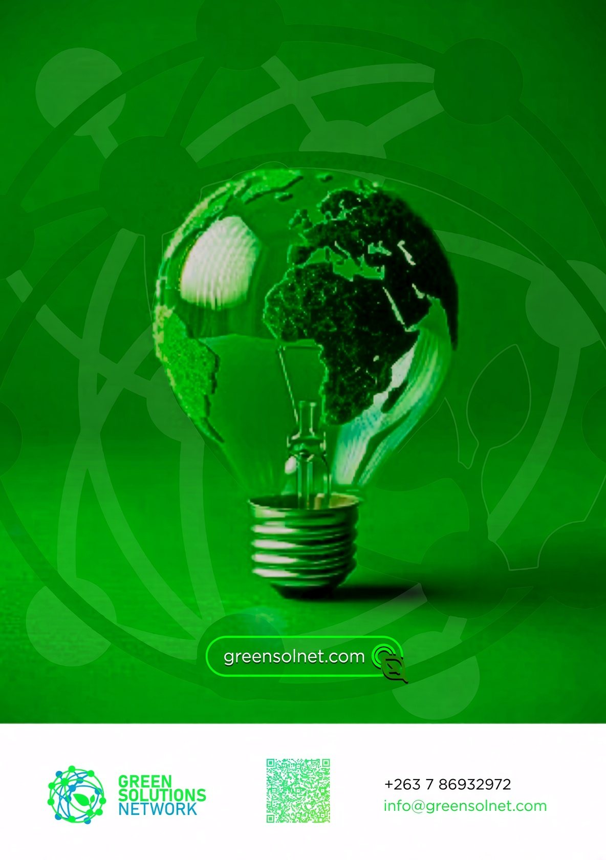 GSN contact page with greensolnet.com, phone and email